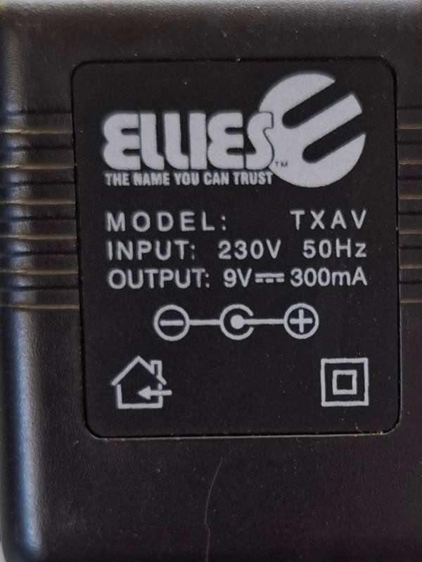Ellies 9V 300ma Adapter