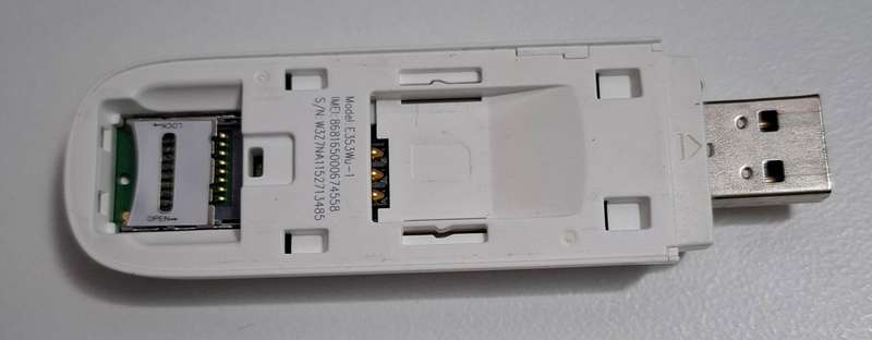 Huawei E353wu-1 3G USB Dongle With Micro SD Card Slot