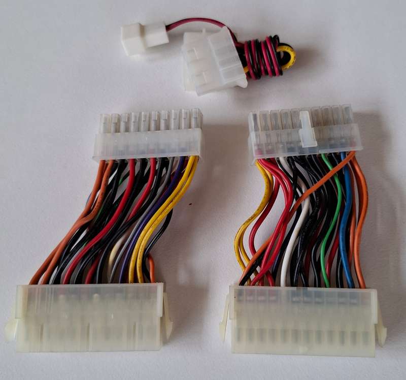 ATX Extender PSU 20-24 Pin Cable Plus Power Splitter Connector