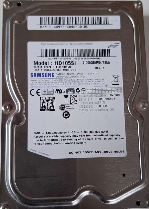 Samsung 1TB Desktop Hard Drive