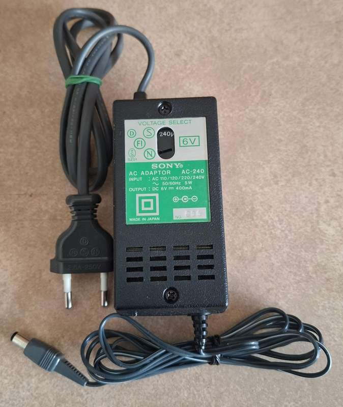 Sony AC Adapter 6V 400mA