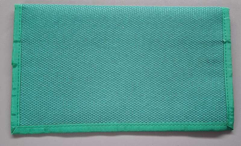 SWISS AIR Green Pouch w Flap Closure