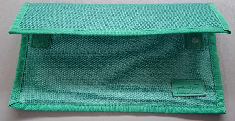 SWISS AIR Green Pouch w Flap Closure
