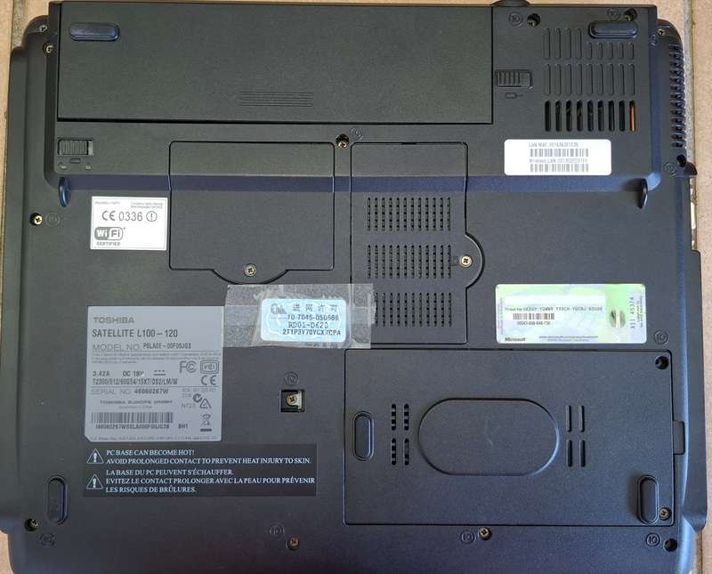 Toshiba Satellite L100-120 Latop Plus Charger Adapter