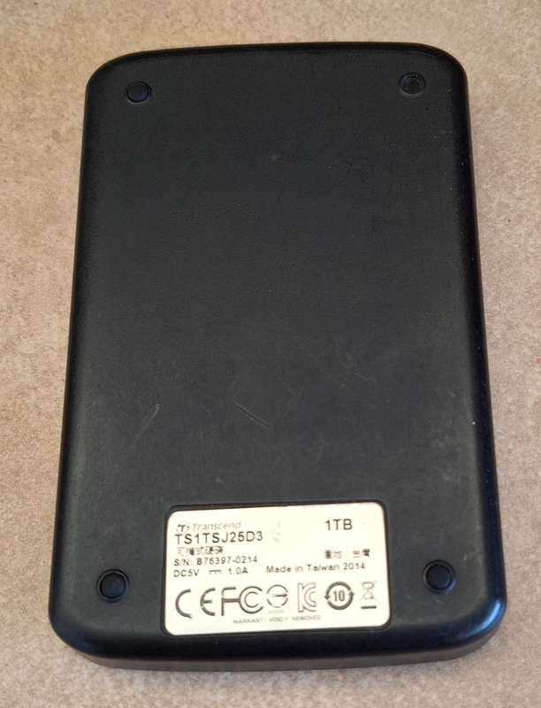Transcend 1TB USB3 Portable External Hard Drive
