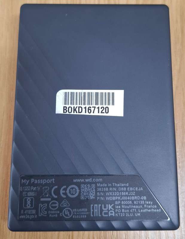 Western Digital My Passport 4TB External USB3 Portable Hard Drive (FREE SHIPPING!)