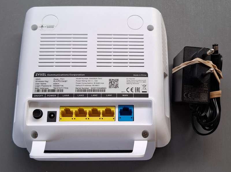 Zyxel EMG3525-T50C Fibre Router With USB File Sharing