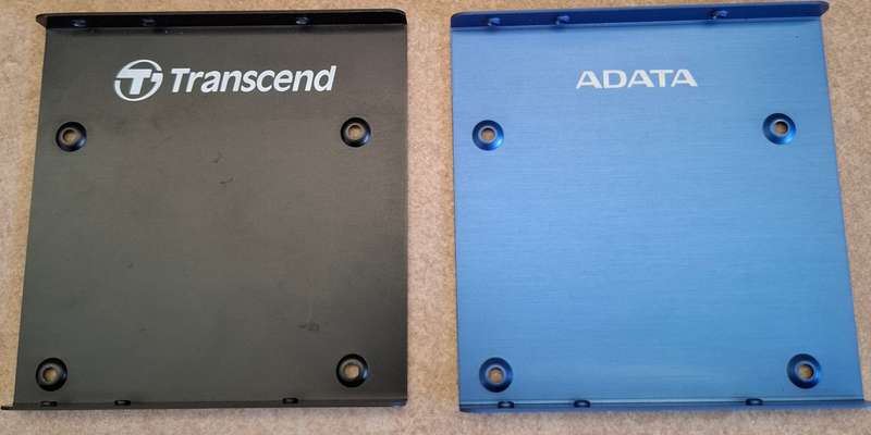Transcend Plus Adata 2.5" HDD or SSD to 3.5" Mounting Bracket