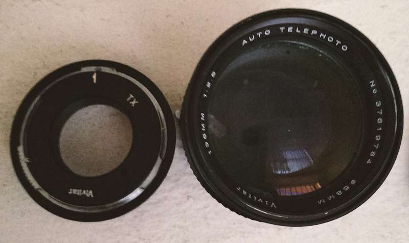 Vintage Vivitar 135mm lens