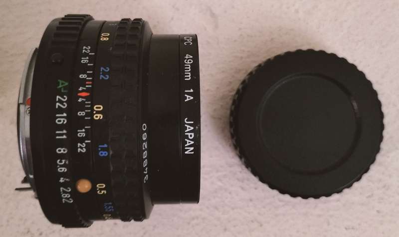Vintage Pentax-A 50mm lens