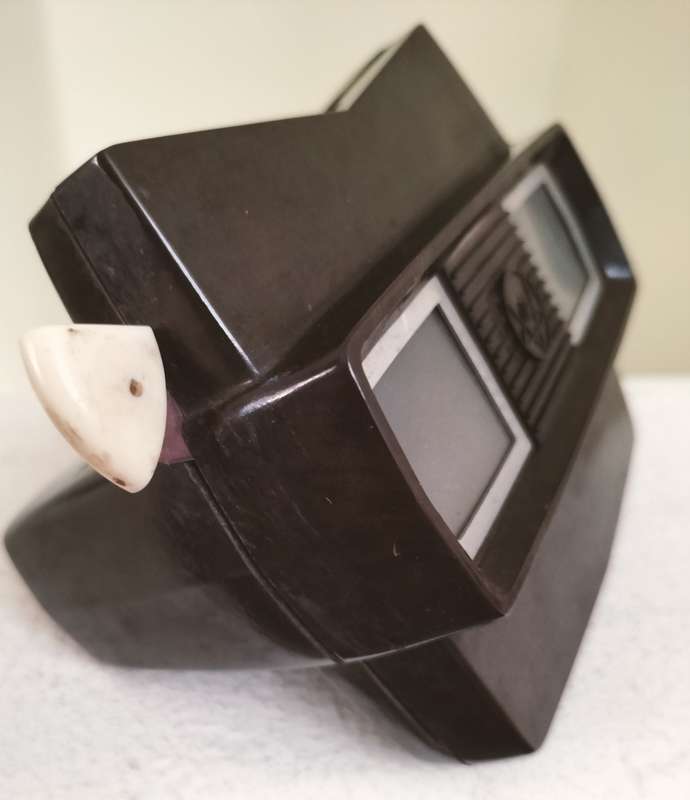 Vintage Bakelite view master (stereo viewer) with complete Stockholm reel set
