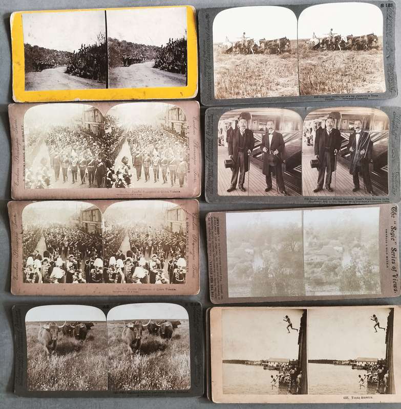 Stereo photographs - mixed International  (x17)