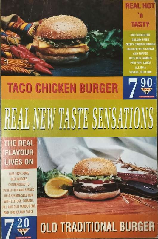 Advertising - Steers (back when a burger cost R7.20)