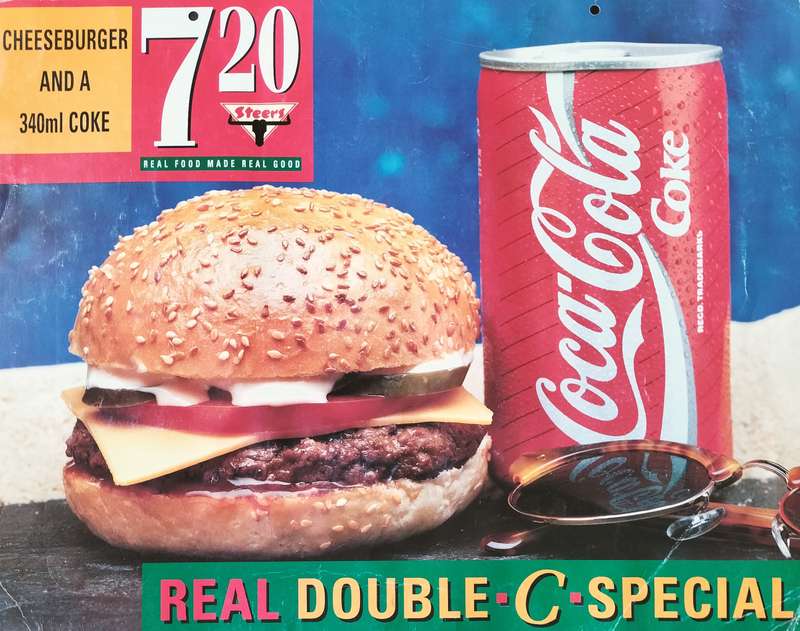 Advertising - Coke - Steers (back when a burger cost R7.20)