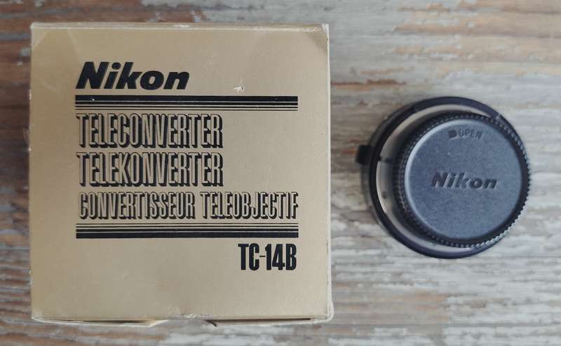Vintage boxed Nikon TC14B 1.4x teleconverter (MC12))