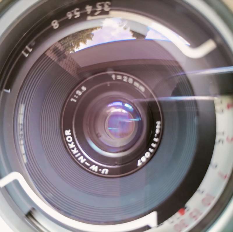 Vintage Nikon lens - U-W 3.5/28mm  (MC23)