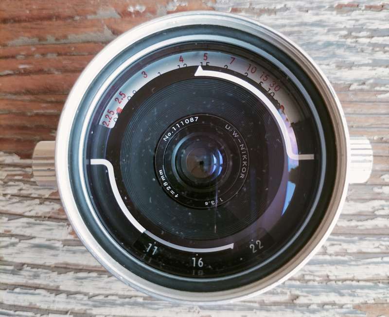 Vintage Nikon lens - U-W 3.5/28mm  (MC23)
