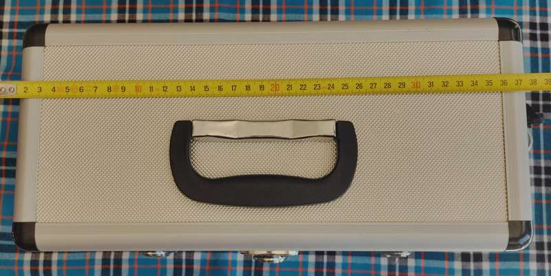 Neat little double layer aluminium camera case (MD38)