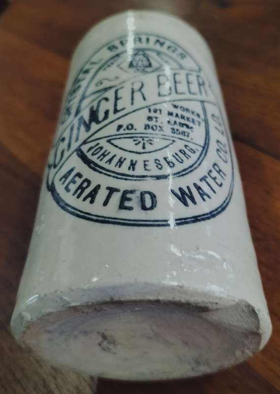 Ginger Beer Bottle - Crystal Springs Aerated Water Co - Johannesburg