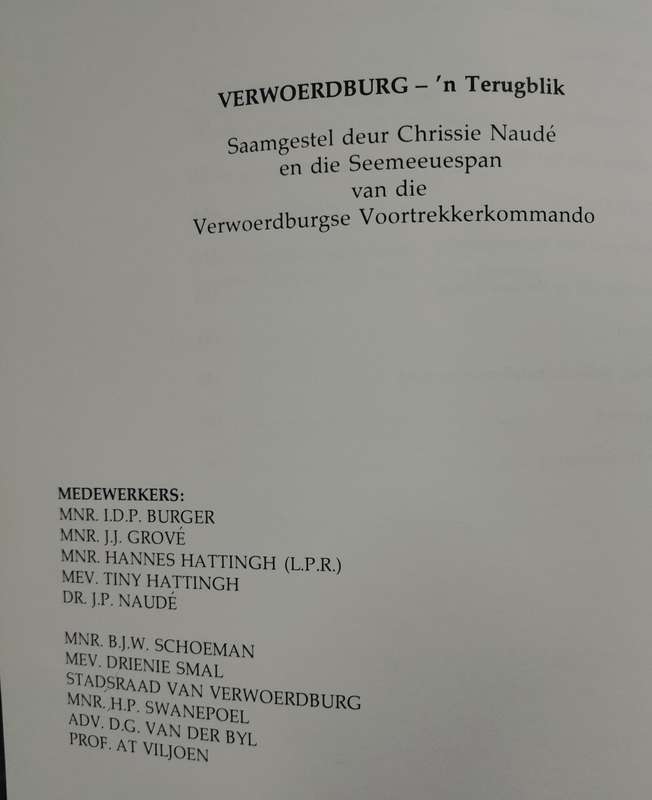 Verwoerdburg Terugblik (History of Centurion) 1983