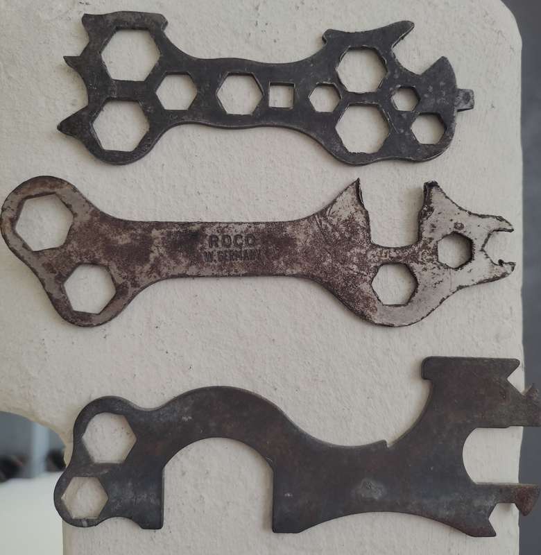 Vintage Tools - Bicycle Spanners(x 3)