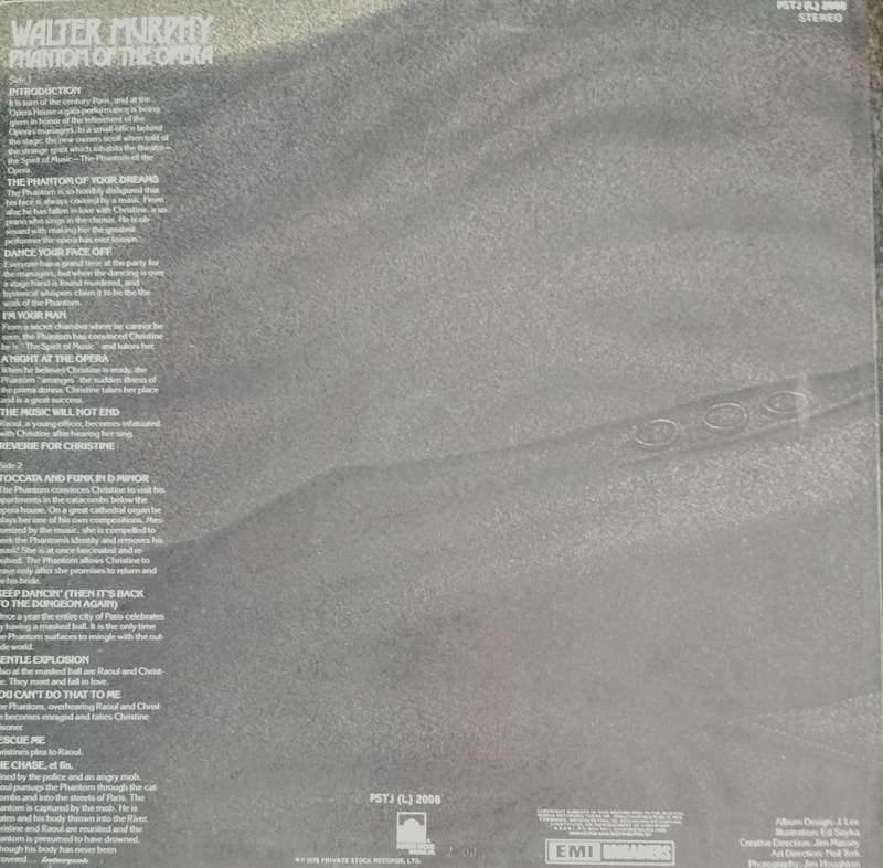 Vintage LP / Vinyl / Record - Walter Murphy - Phantom of the Opera