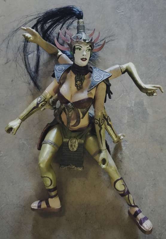 Rubber figurine (McFarlane toy?) - six armed lady