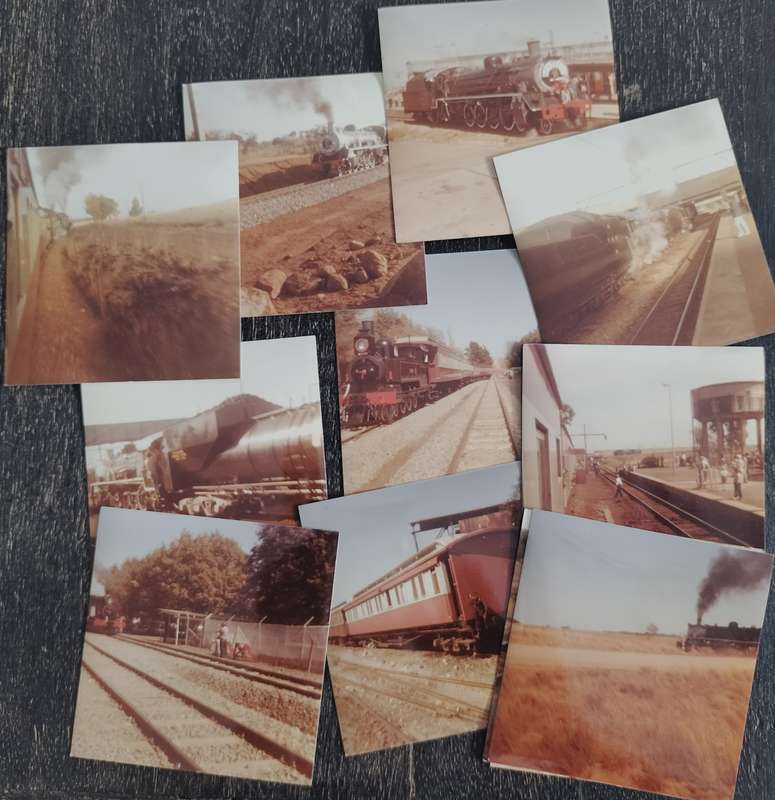 Steam locomotive photographs from the 70s (x10)