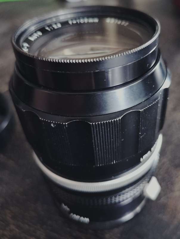 Vintage Nikon lens - Nippon 105mm f2.5