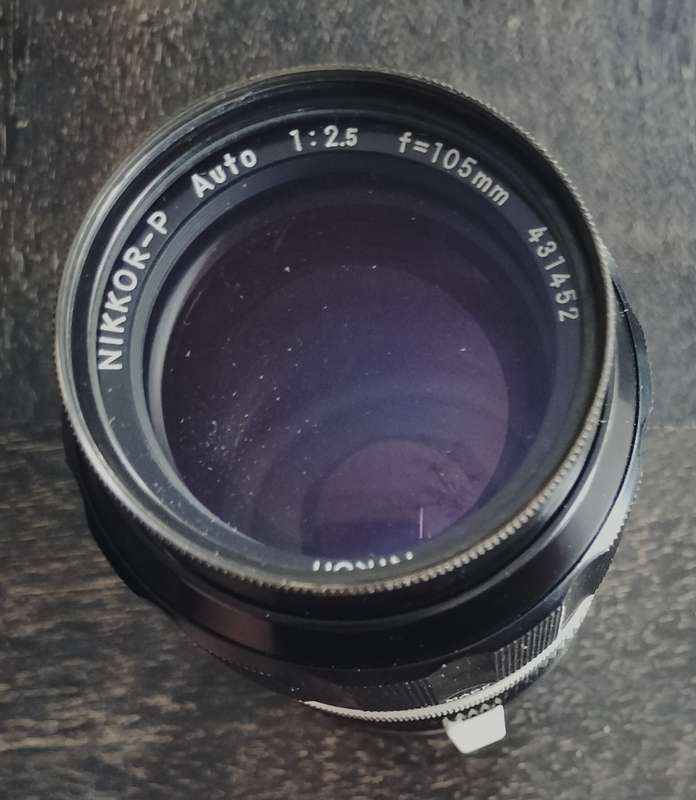 Vintage Nikon lens - Nippon 105mm f2.5