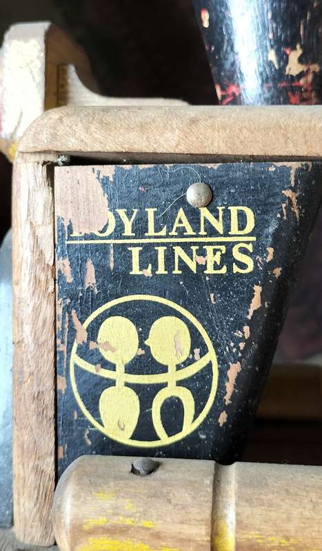 Vintage wooden toy locomotive by Toyland Lines (52cm in length)
