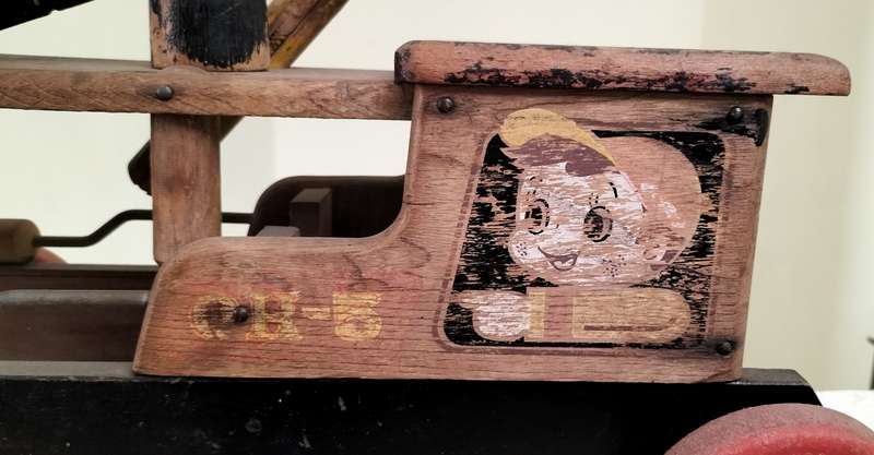 Vintage wooden toy locomotive by Toyland Lines (52cm in length)