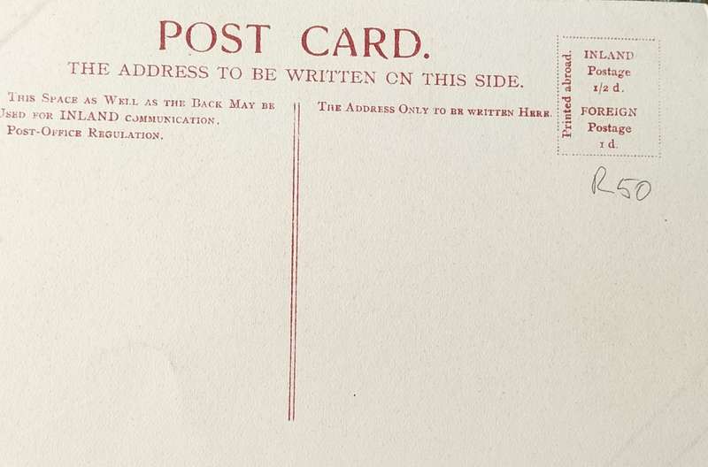 Vintage picture post card - East London - Post Office and Public Buildings