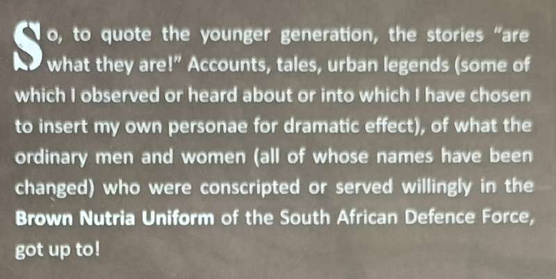 The Colour Brown Nutria - servicemen stories during conscription (Armstrong - 2022)