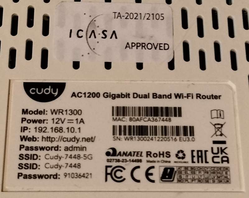Cudy AC1200 Gigabit Dual Band WiFi Router