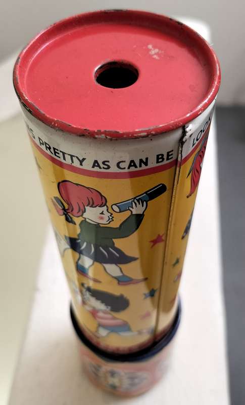 Vintage kaleidoscope by ACME toys (tin toy - 1960s)