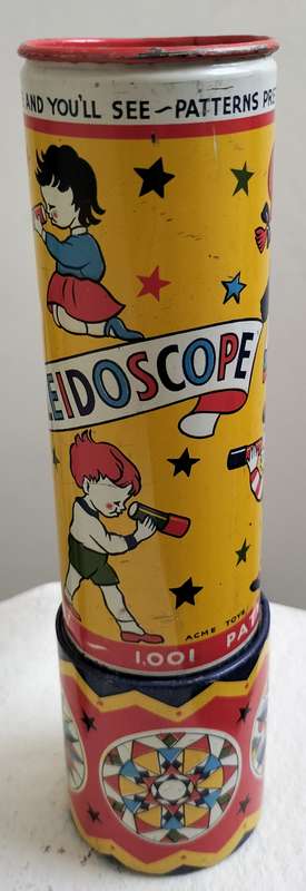 Vintage kaleidoscope by ACME toys (tin toy - 1960s)