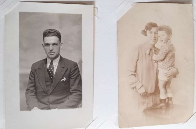 Post card album (x 88 postcards of people)