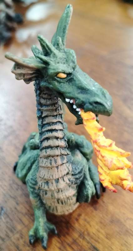 Vintage toy - small dragon figurine