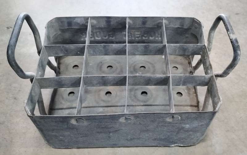 Rare steel bottle crate - Robert Guder - Windhoek