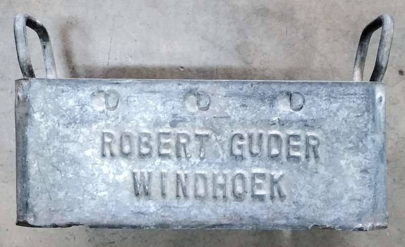 Rare steel bottle crate - Robert Guder - Windhoek