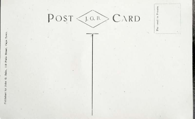 Vintage Post Card - Rhodes Memorial - Bronze Statue - Cape Town