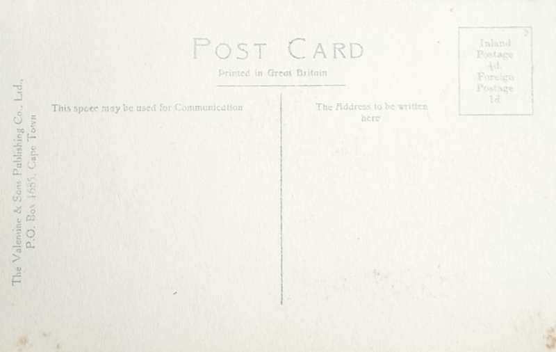 Vintage Post Card - Cecil John Rhodes Bust - Groote Schuur