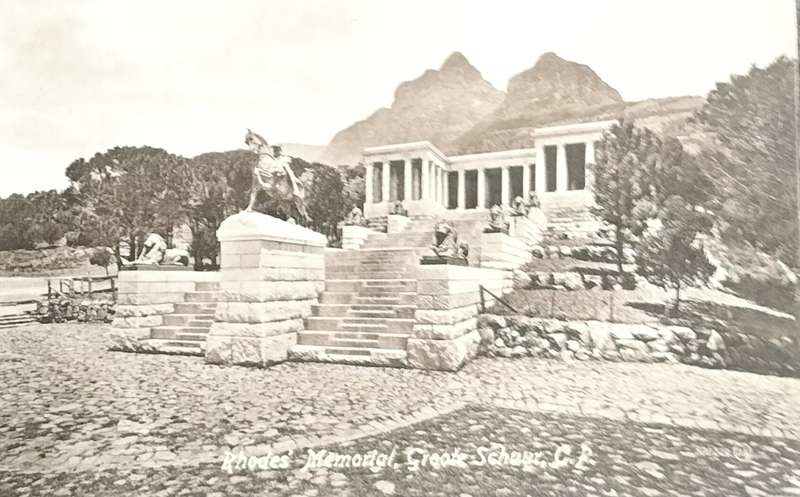 Vintage Post Card - Rhodes Memorial - Groote Schuur