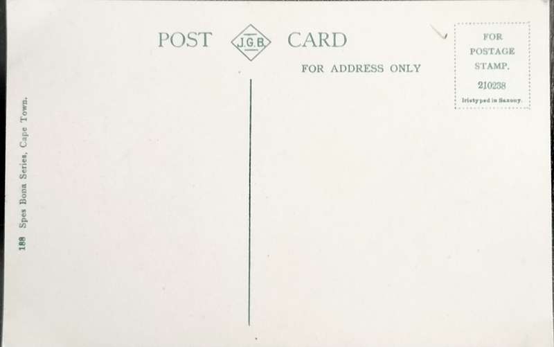 Vintage Post Card - Cecil John Rhodes Statue - Cape Town