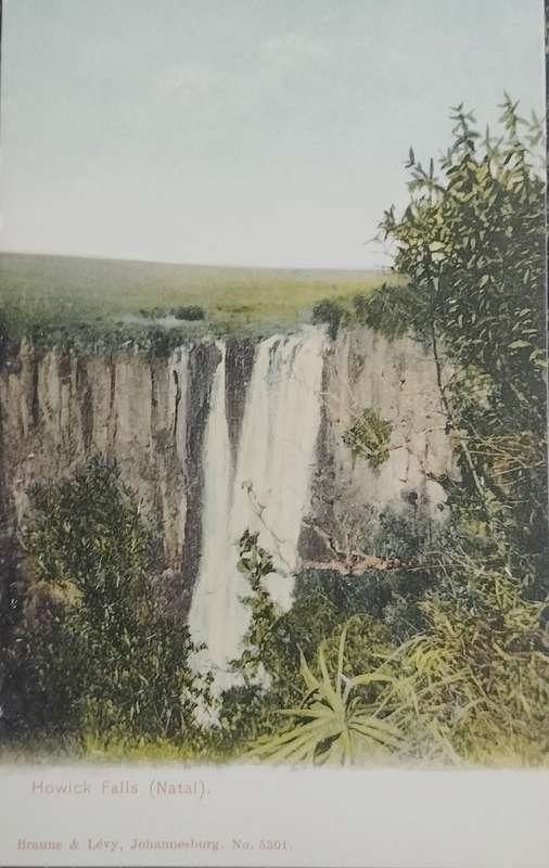Vintage Post Card - Howick falls