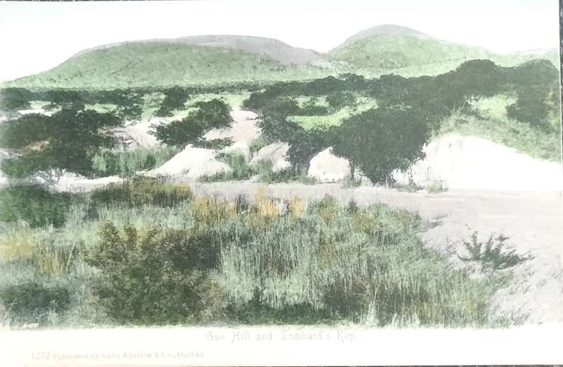 Vintage Post Card - Gun Hill and Lombard's kop