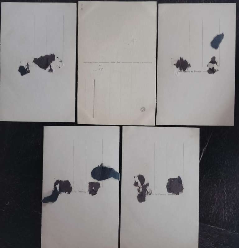 Cats on post cards (x 5)