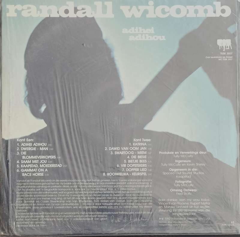 LP / Vinyl / Record - Randall Wicomb - Adihei Adihou
