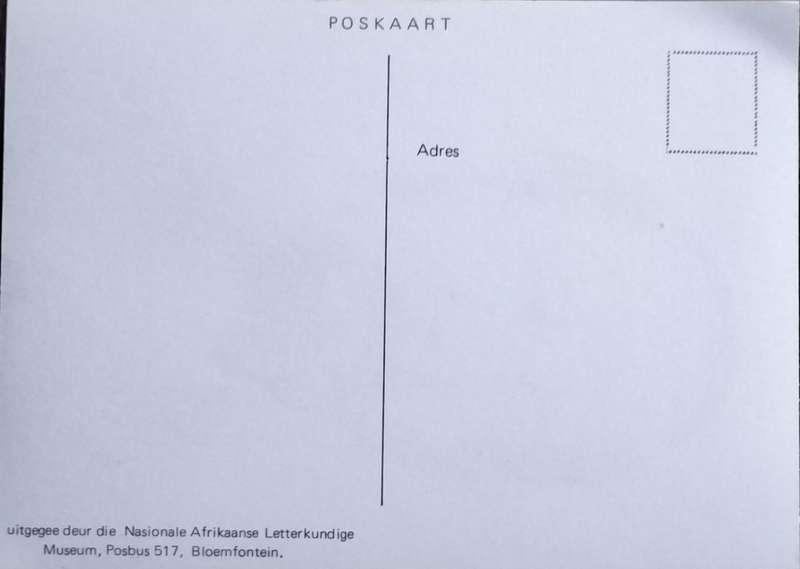 Poskaart / Post card - Christian Johan Barnard - uitgereik deur NAL museum